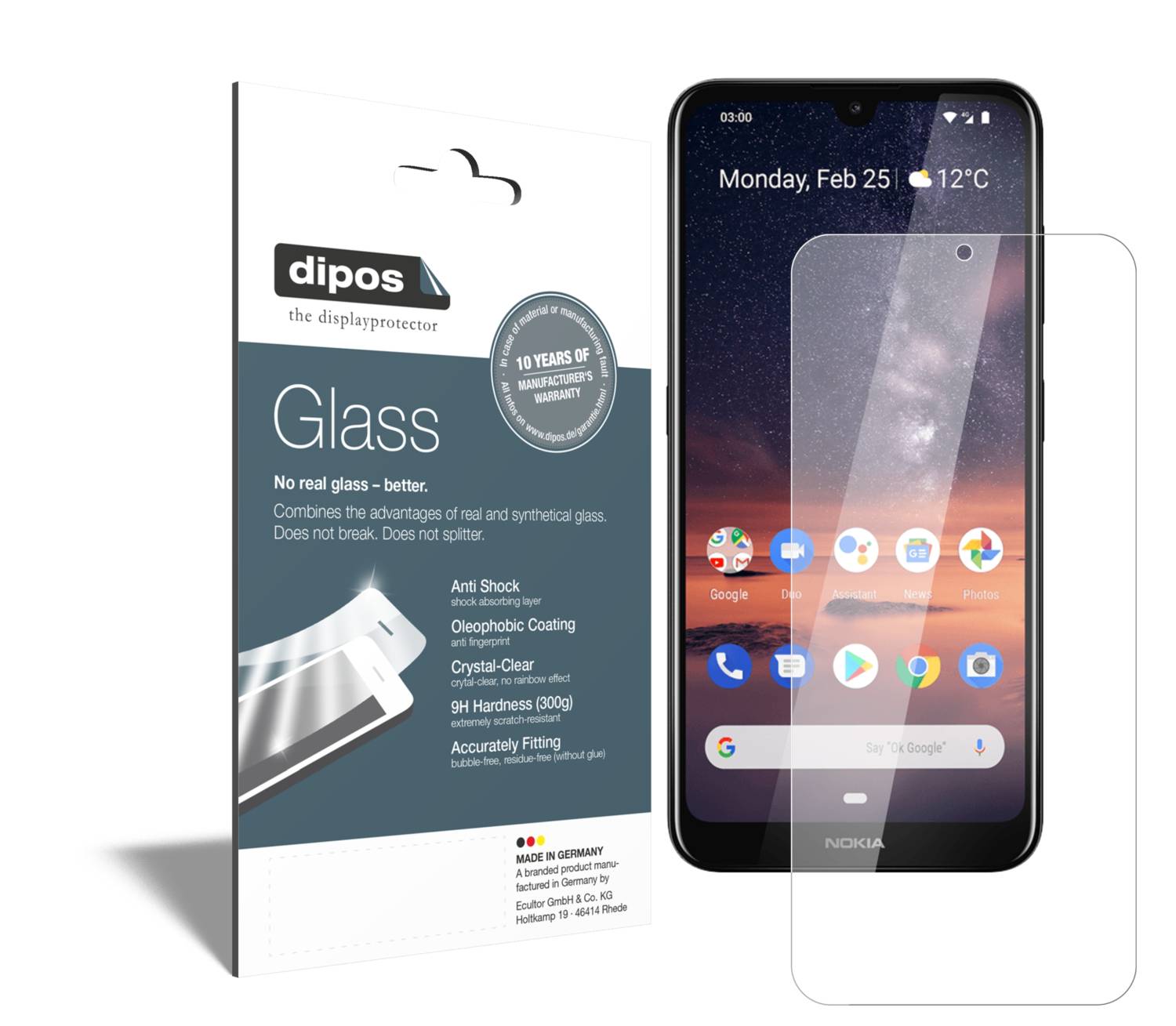 Pellicola Protettiva per Nokia 4.2 posteriore Protezione Vetro Flessibile 9H