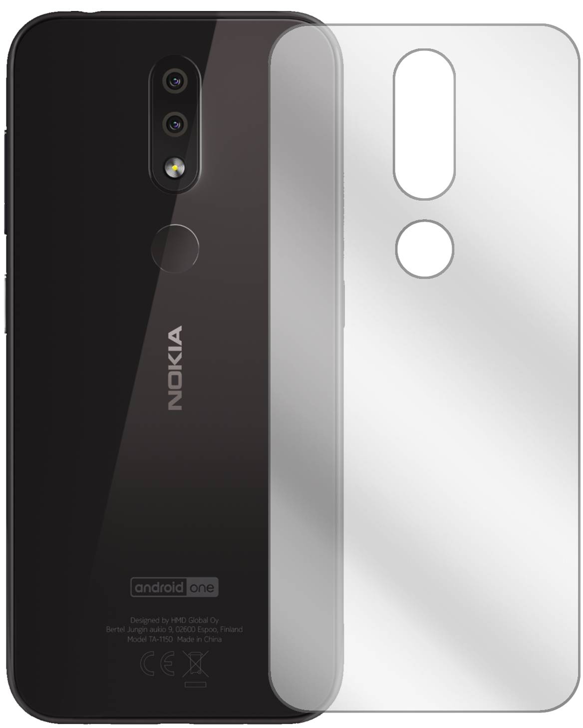 6x Pellicola per Samsung Galaxy A9 Pro (2019) posteriore Protettiva Protezione