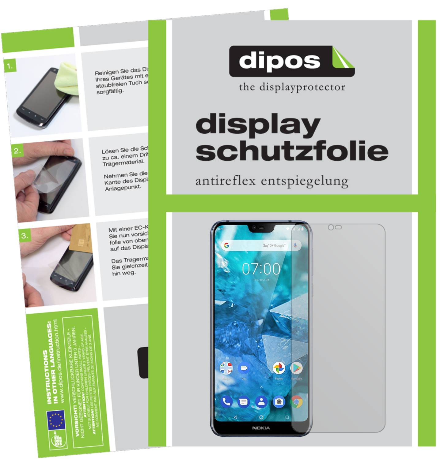 Dipos Displayschutzfolie Für Sony Xperia Z1 – 4X Klar (2x Vorder-, 2x Rückseite), Kratzfest