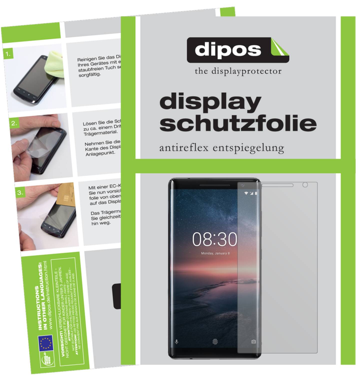 6x Pellicola per Ulefone Tiger Protettiva Protezione Schermo Antiriflesso dipos