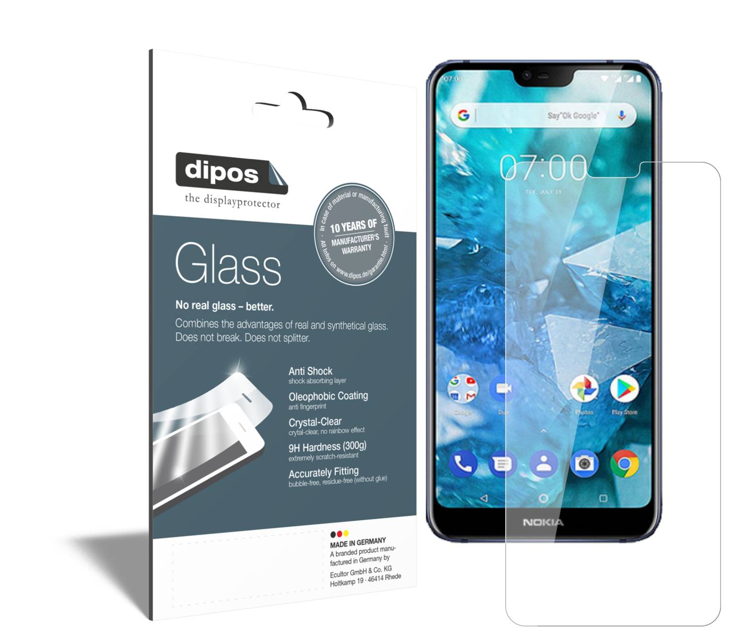 2 Pezzi] ProCase Pellicola Protettiva per Nokia T20, Vetro Temperato per Nokia T20 [Alta HD Trasparenza, Anti-Graffi/Agli Urti