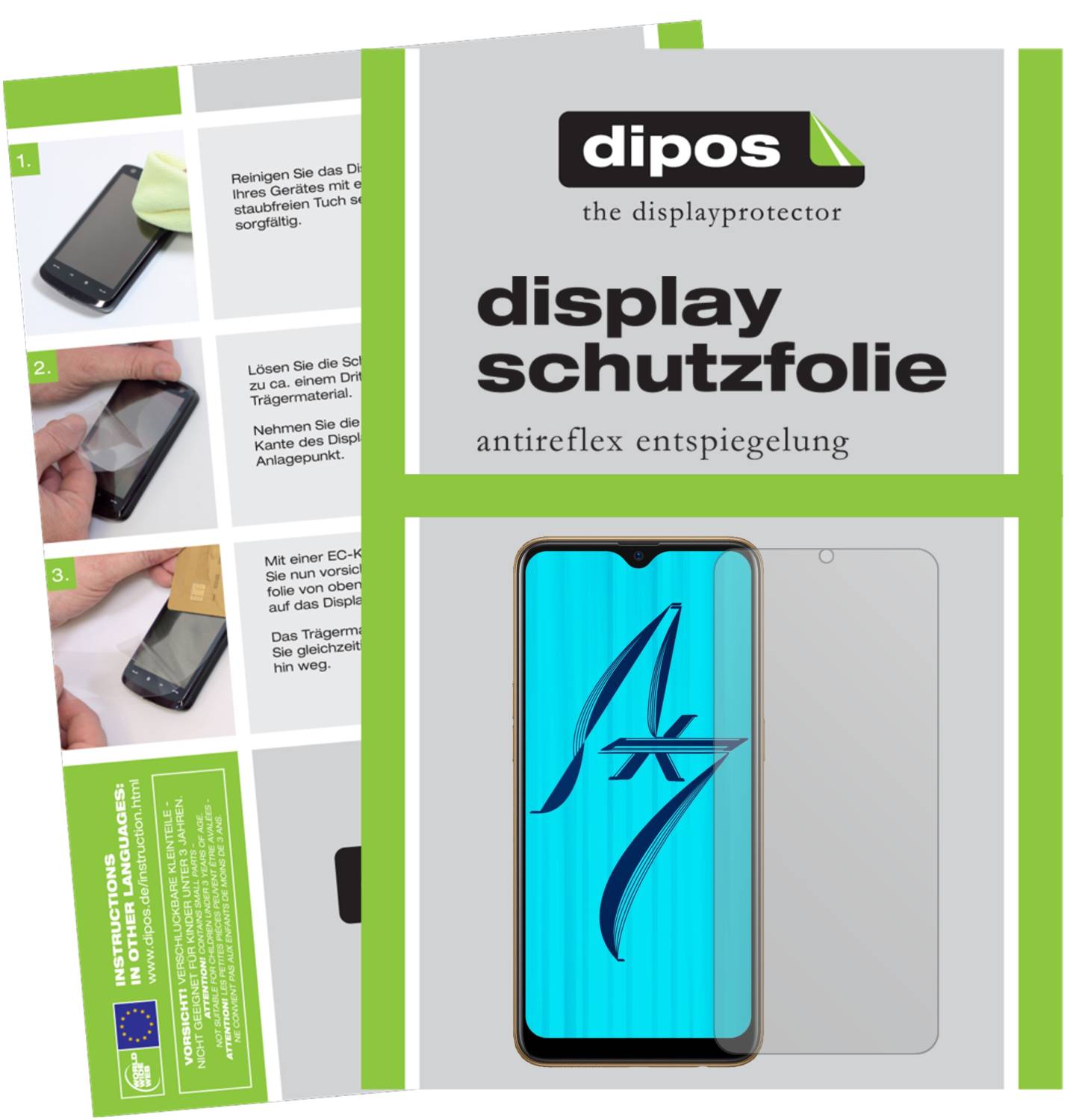Dipos I 6X Pellicola Protettiva Antiriflesso Per Nokia 8.1 (3x Anteriore + 3x Posteriore), Opaca, Anti-Impronta, Made In Germany