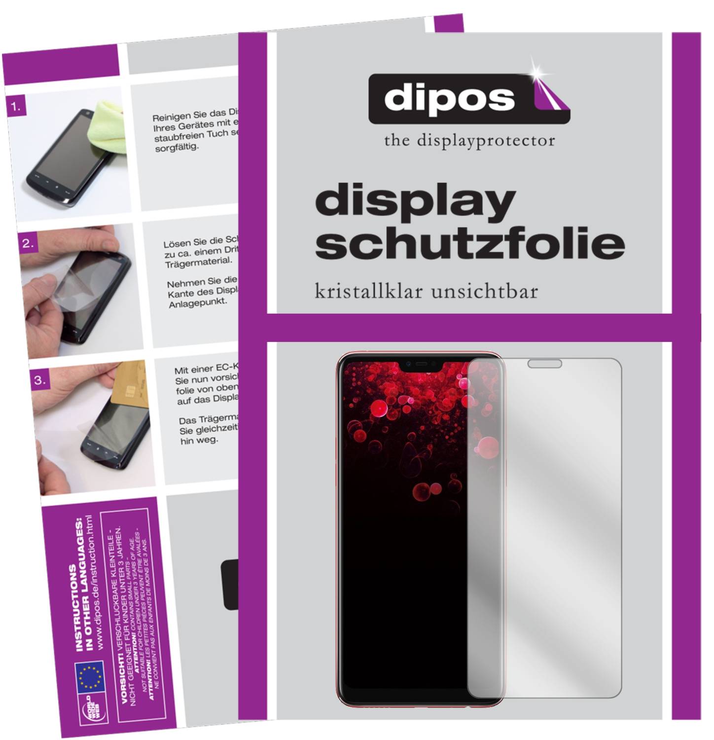 Dipos Displayschutzfolie Für Canon EOS 1DX Mark II – 2 Stück, Kratzfest (4H), Blasenfrei