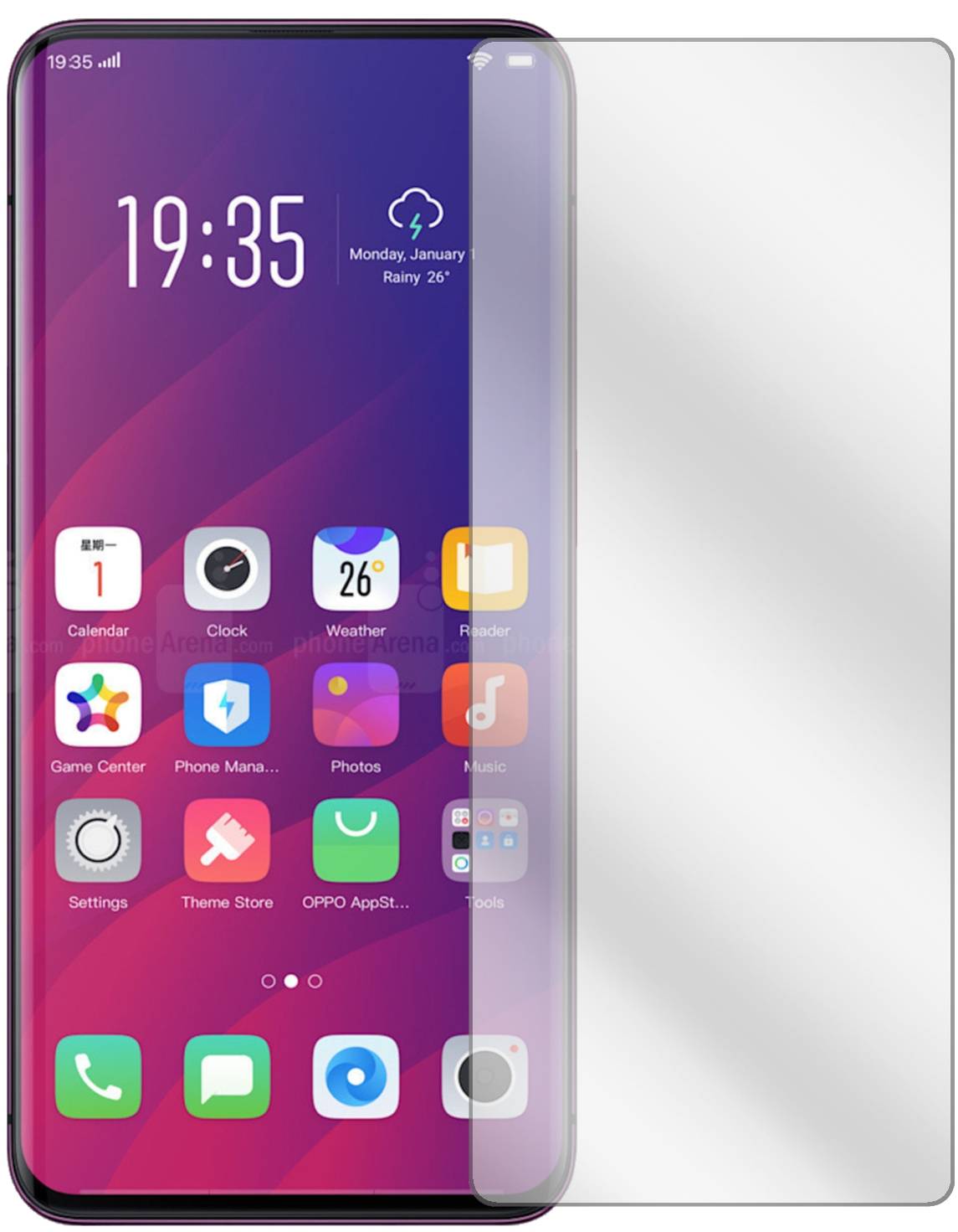 Pellicola Protettiva per Oppo Find X3 Neo Protezione Vista 4 modi dipos