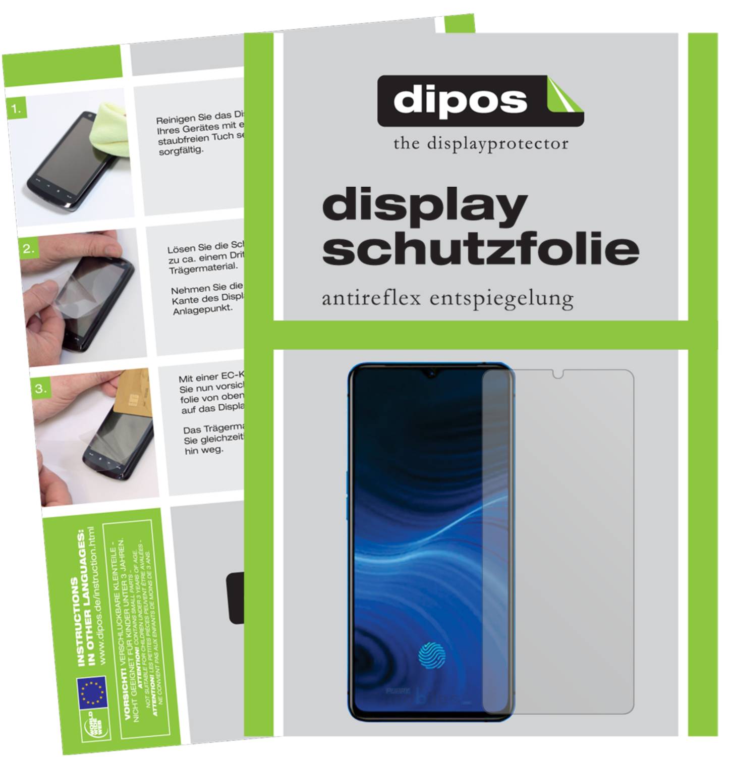 Dipos 2 Pellicole Protettive Antiriflesso (Opache) Per Oppo Find X2 Pro - Made In Germany, Anti-impronta - 3