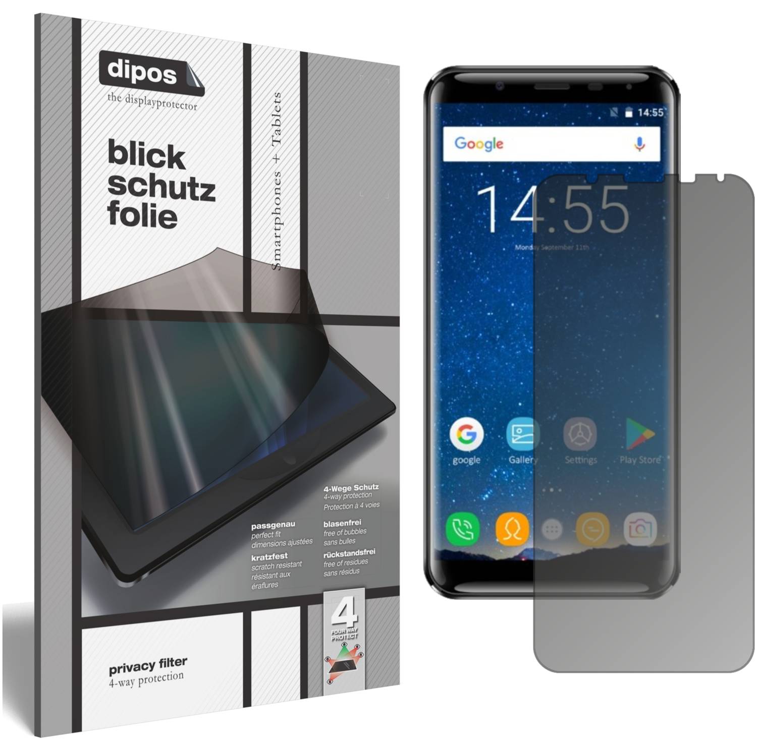 Dipos 2 Pellicole Protettive In Cristallo Per Oukitel K5000 – Taglio Laser, HD, Antigraffio, Made In Germany