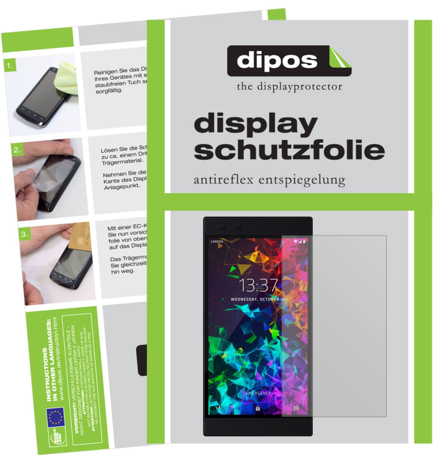 dipos I 2X Pellicola Protettiva antiriflesso Compatibile con Kruger Matz Smartfon Live 7 Pellicola di Protezione