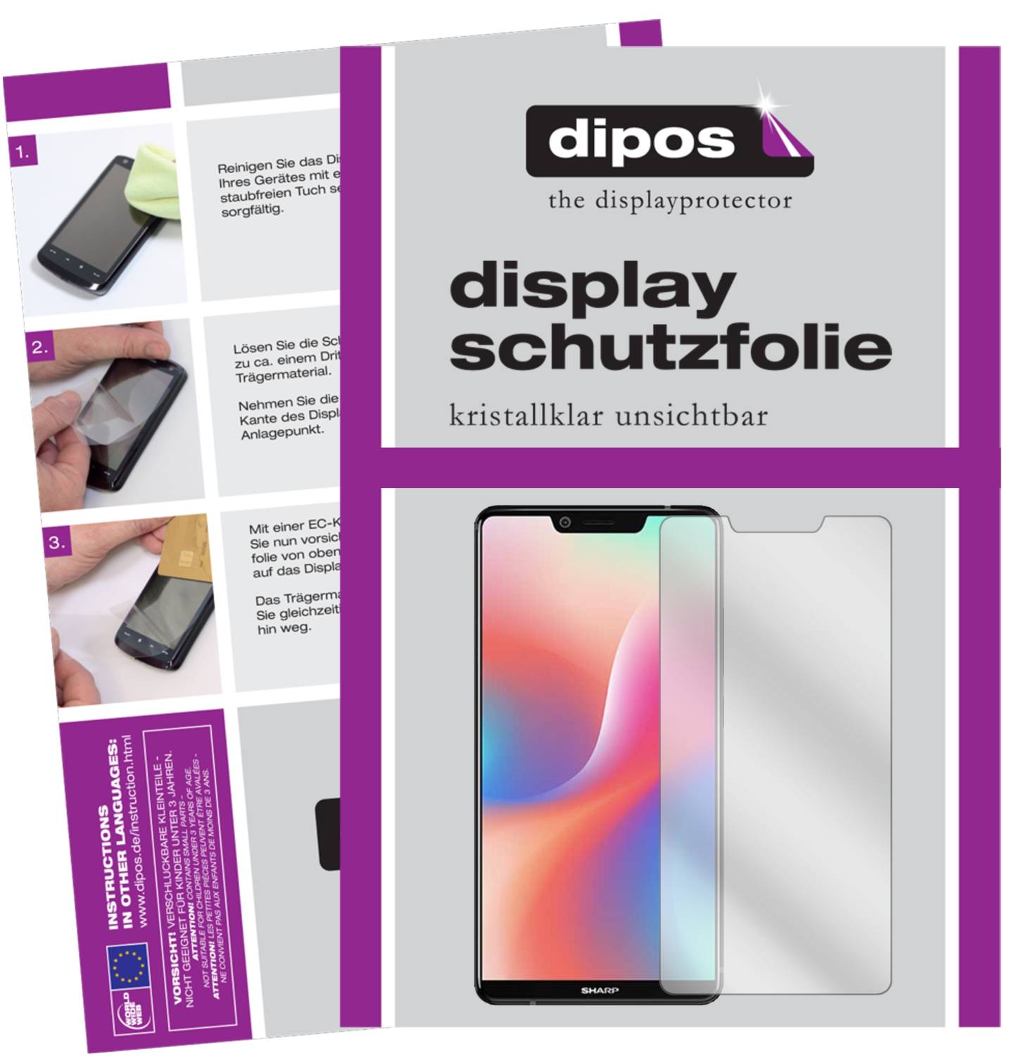6x Pellicola per Alcatel 5 Protettiva Protezione Schermo Cristallo dipos