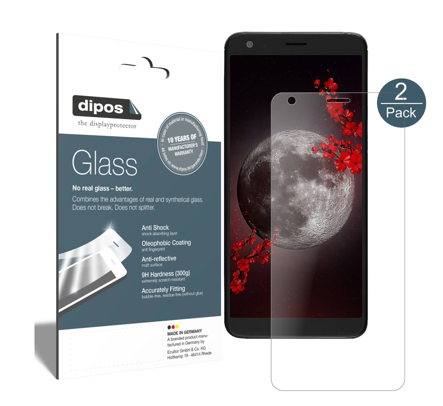 dipos I 4x Pellicola Protettiva compatibile con Sharp Aquos