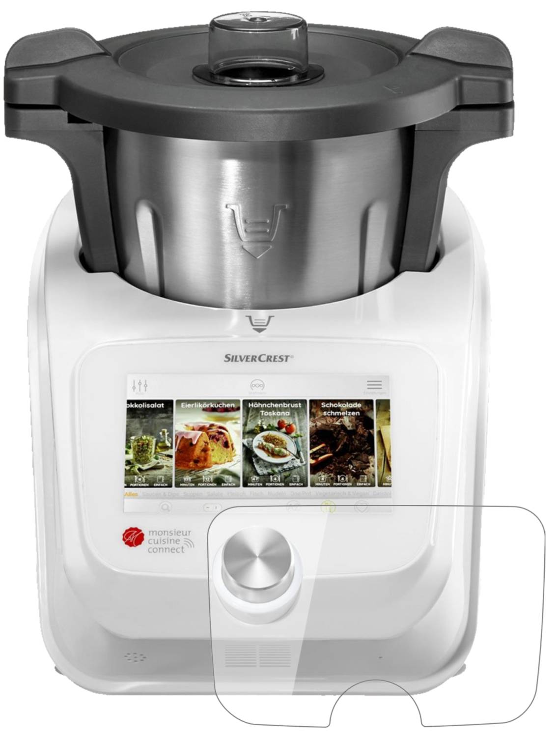6 Pellicole Protettive Trasparenti Per SilverCrest Monsieur Cuisine Connect – Protezione Antigraffio, Touch Reattivo, Applicazione Senza Bolle