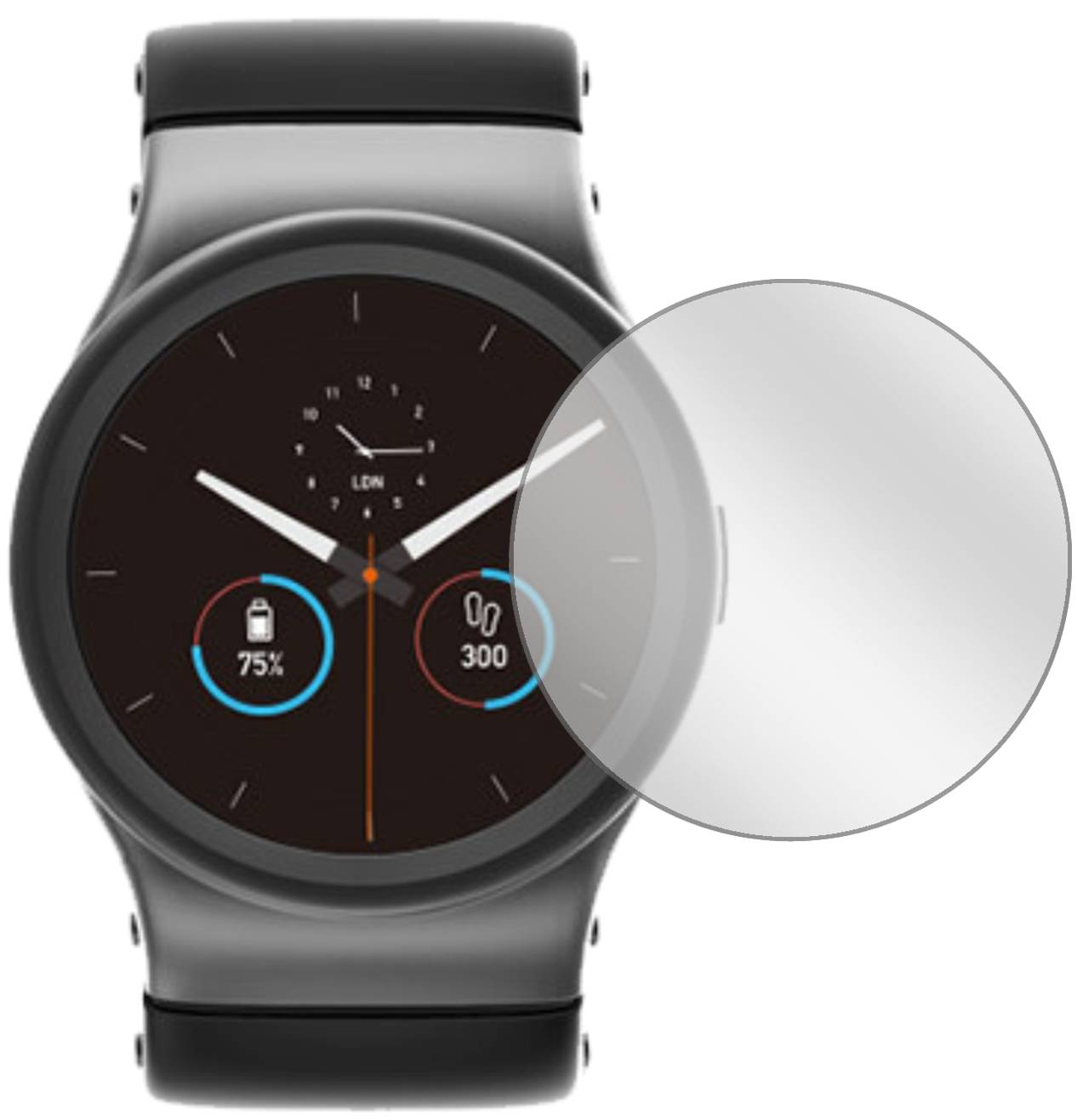Dipos 2 Pellicole Protettive Per Orologio 50 Mm – Crystalclear HD Made In Germany Anti Graffio - 4