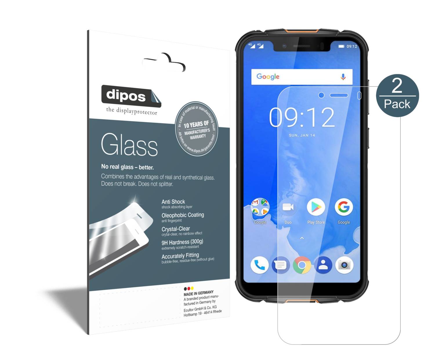 dipos I Protezione Vista compatibile con Ulefone Armor X32