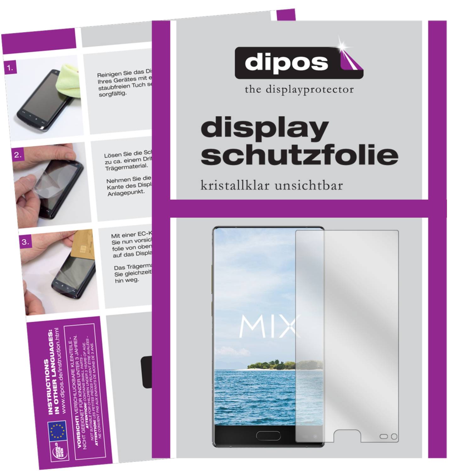6x Pellicola per Oukitel U18 Protettiva Protezione Schermo Cristallo dipos