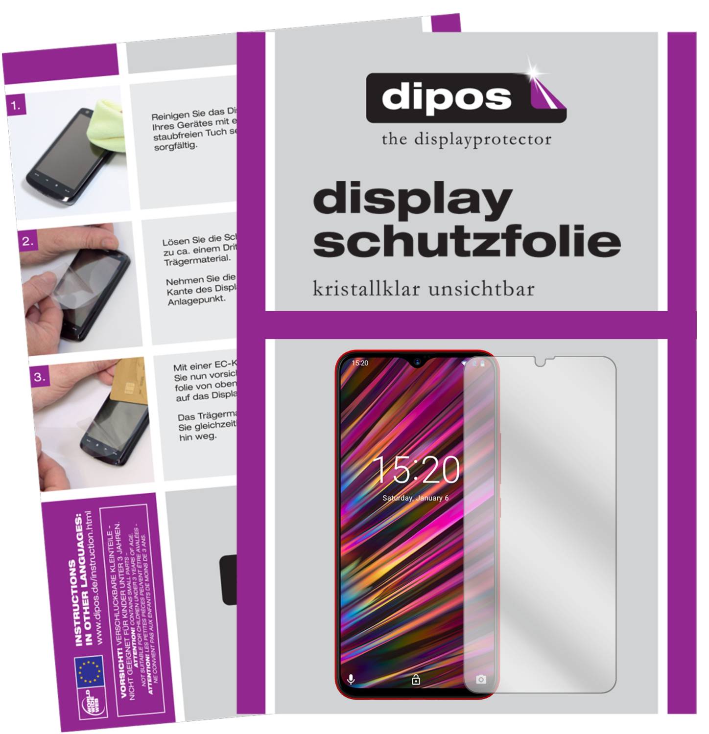 2x Pellicola per Umidigi One Protettiva Protezione Schermo