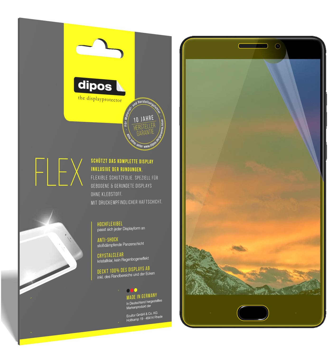 Dipos 6X Pellicola Protettiva Crystalclear Per Vernee Thor Plus - Made In Germany - Taglio Laser, Antigraffio, Invisibile - 3