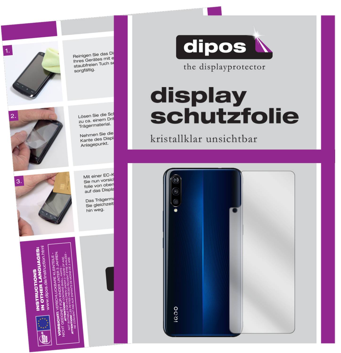 dipos I 6X Pellicola Protettiva Compatibile con Vivo IQOO PRO 5G