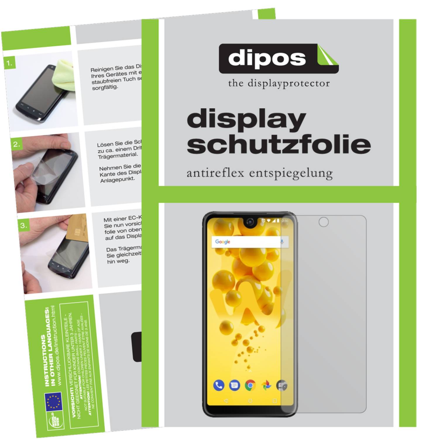 Dipos 6X Pellicola Protettiva Antiriflesso Per LG V30: Proteggi Schermo Opaco E Anti-Impronta, Made In Germany (Taglio Laser)