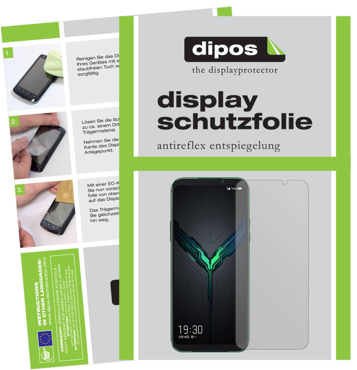 Dipos 2X Pellicola Protettiva Antiriflesso Per Xiaomi Redmi Y2 - Opaca Anti-impronte, Made In Germany