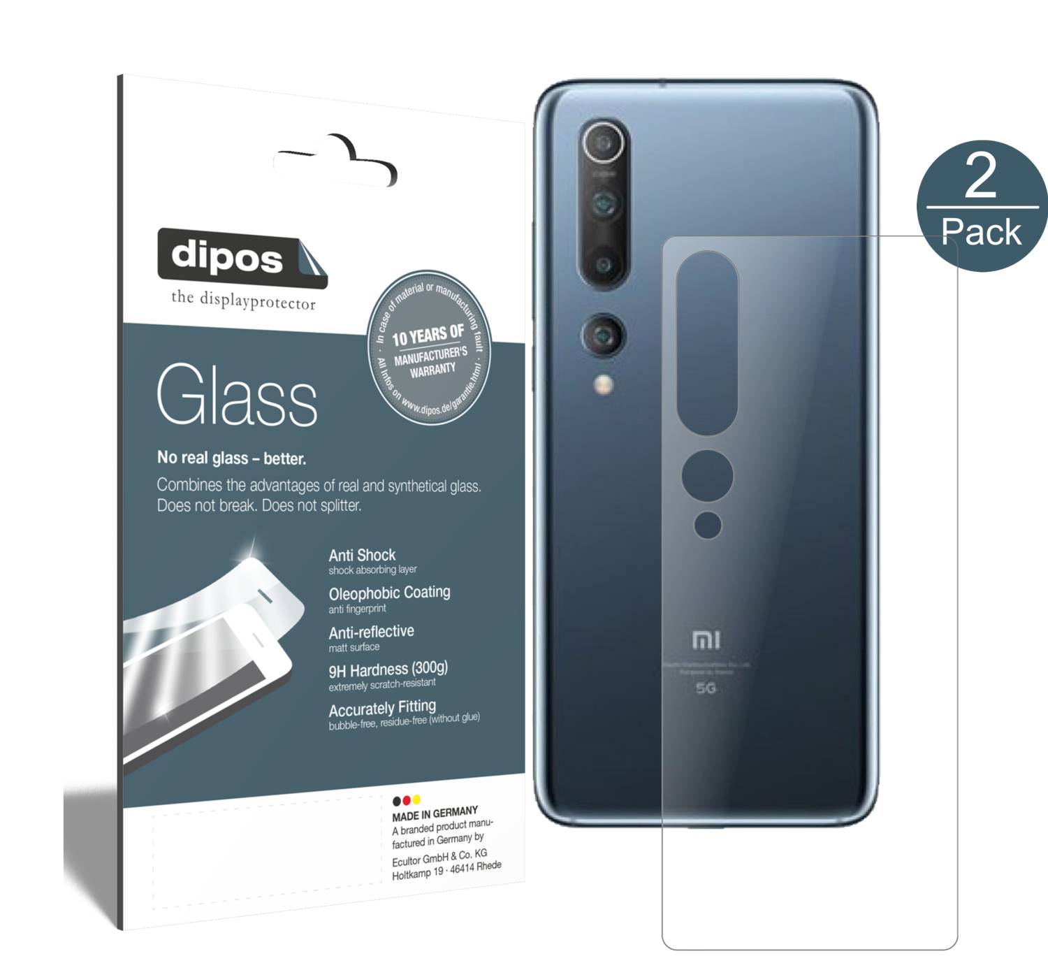 Pellicola Dipos 4 Pezzi Made In Germany 4x Pellicola Protettiva Per Redmi Note 13 Pro 4G Protezione Schermo Antiriflesso Pellicola Anti-riflesso Per Display Curvo