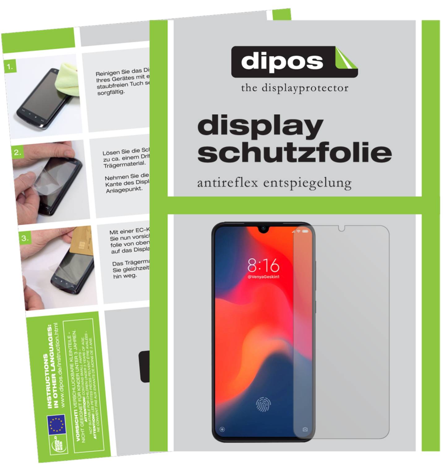 6x Pellicola per Samsung Galaxy M10s Protettiva Protezione Schermo Antiriflesso
