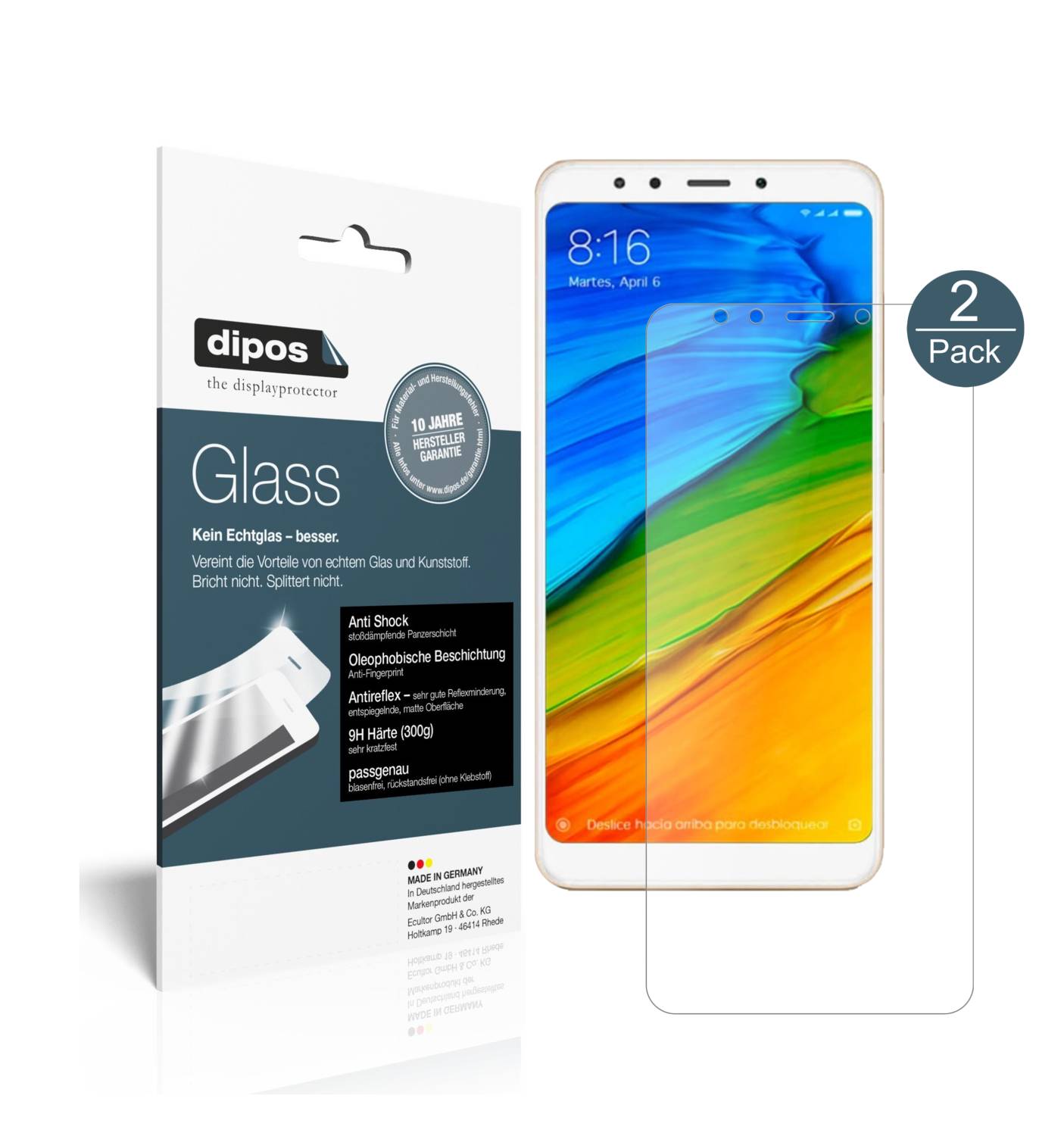 5x Pellicola Protettiva per Cubot X50 Protezione Schermo Claro Display dipos