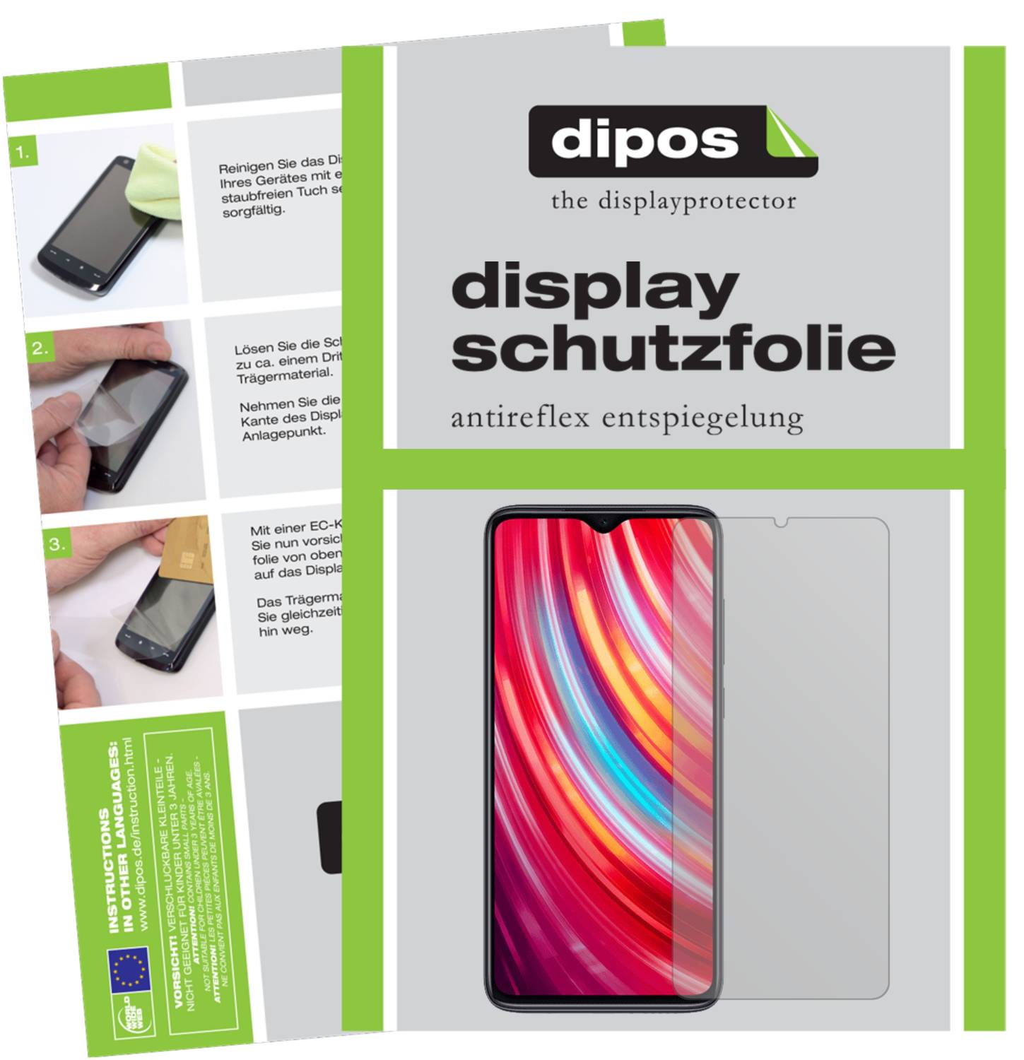 Dipos Pellicola Protettiva Antiriflesso per Interphone RideSync