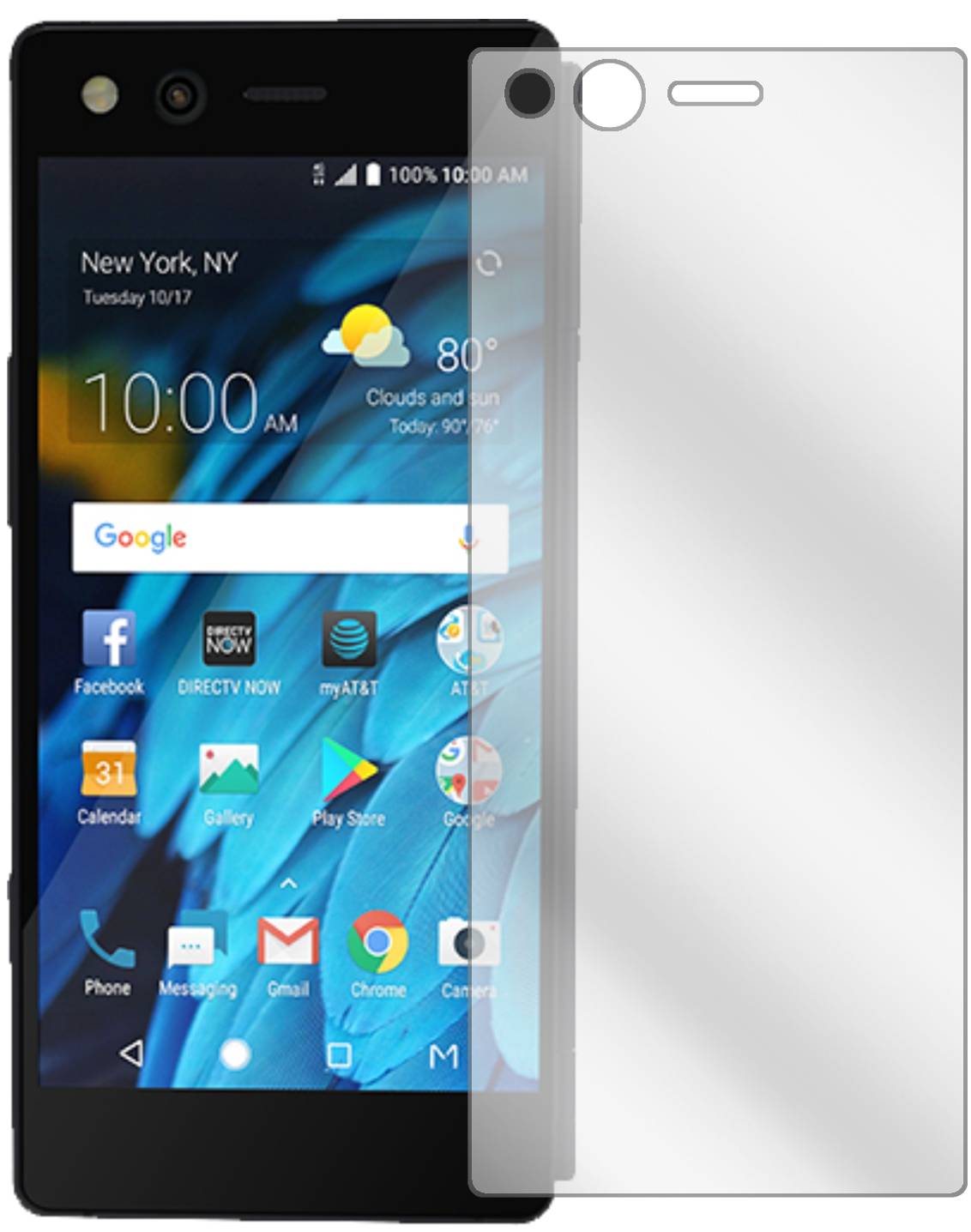2x Pellicola per ZTE Axon M Protettiva Protezione Schermo Cristallo dipos
