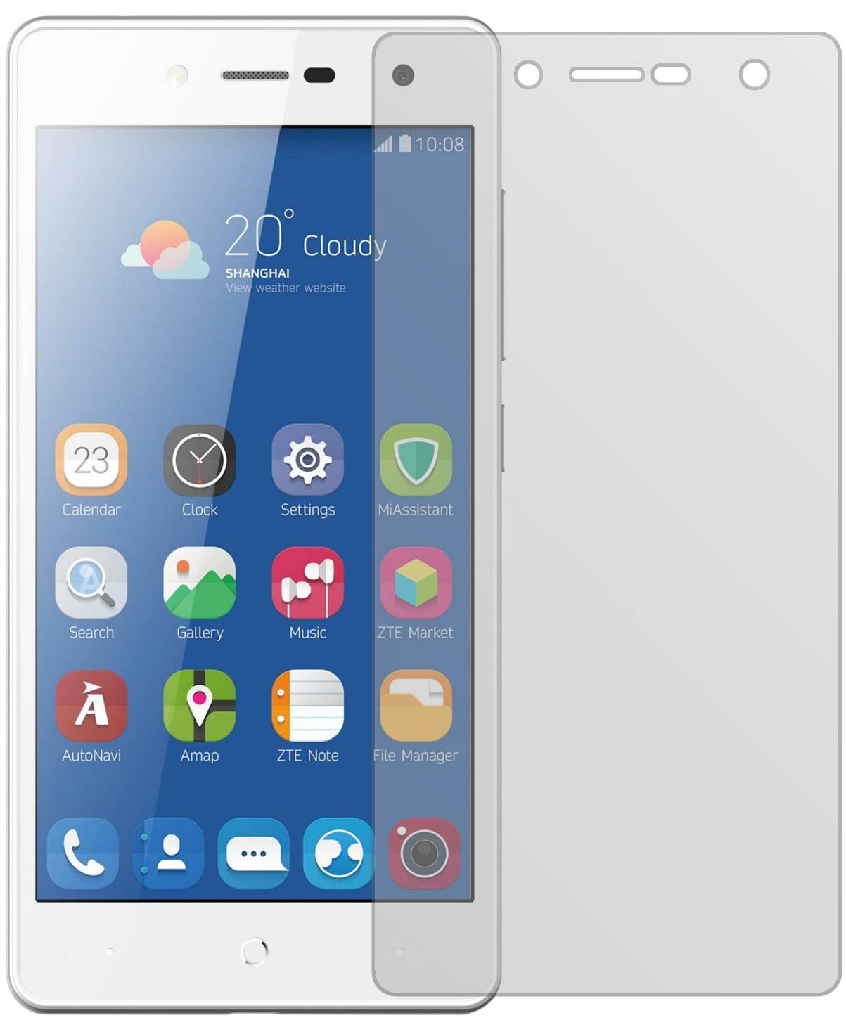 dipos I Pellicola Protettiva antiriflesso Compatibile con ZTE Blade V30 Vita Pellicola di Protezione